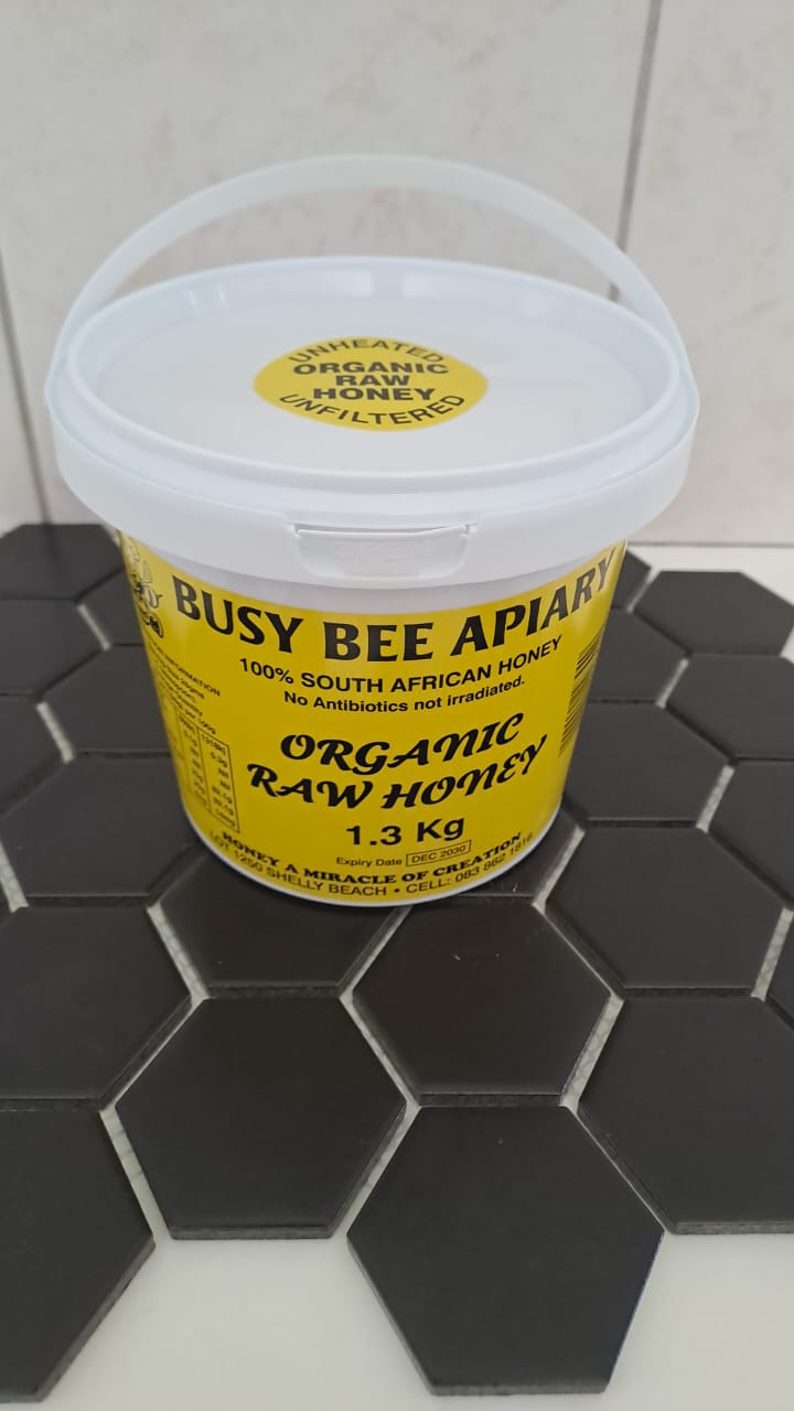 1.3kg Tubs of Raw Organic Honey