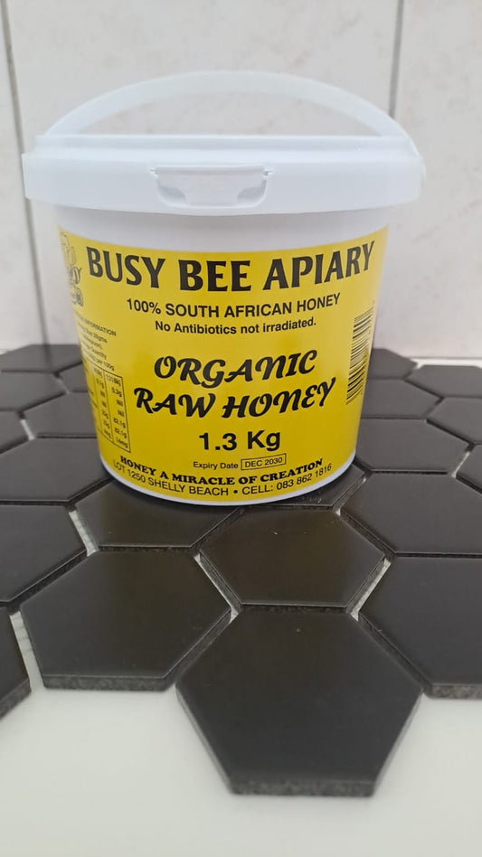 1.3kg Tubs of Raw Organic Honey